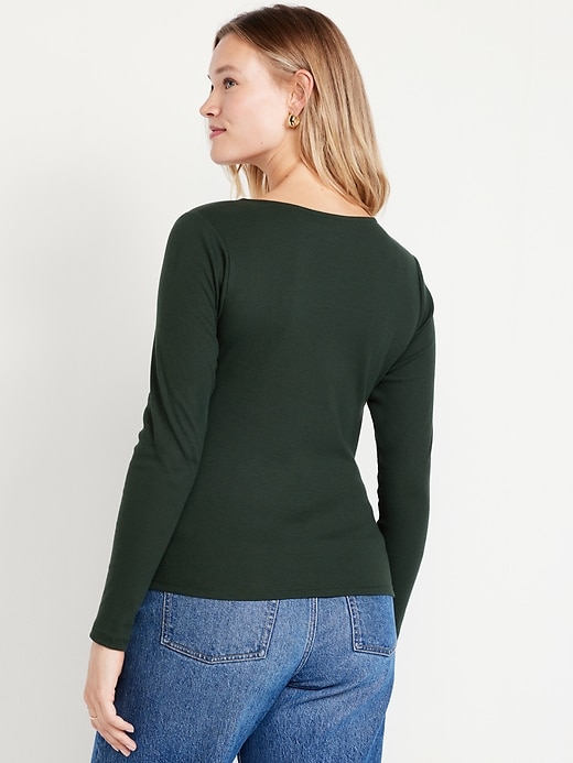 Image number 6 showing, Twist-Front Ribbed Top