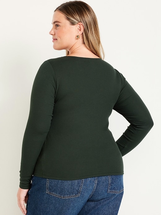 Image number 8 showing, Twist-Front Ribbed Top