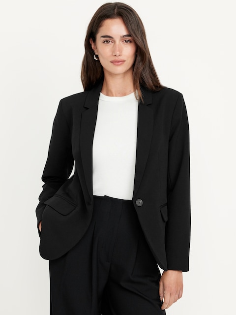 Taylor Fitted Suit Blazer - Black Jack