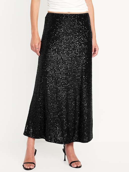 Image number 1 showing, Sequin Maxi Skirt