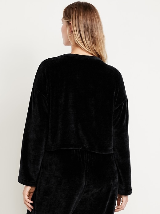 Image number 6 showing, Cozy Chenille Button-Down Top