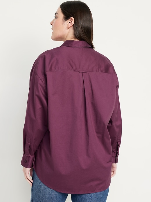 Image number 6 showing, Oversized Button-Down Boyfriend Shirt