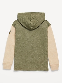 View large product image 3 of 4. Cozy-Knit Long-Sleeve Hooded T-Shirt for Boys