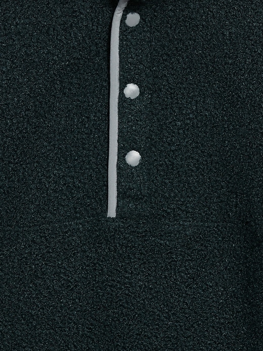 Image number 5 showing, Bouclé Sherpa Quarter-Snap Pullover