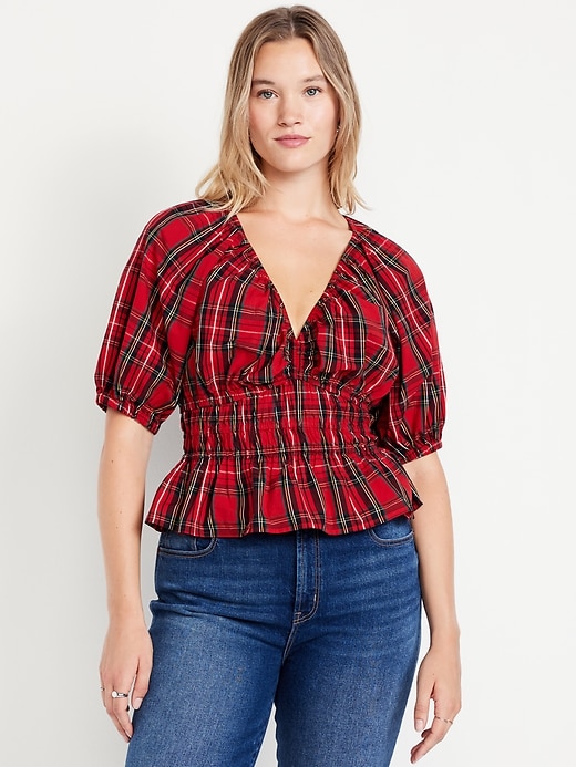 Image number 5 showing, Puff-Sleeve Top