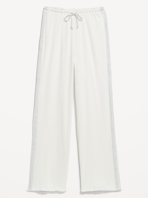 Image number 4 showing, High-Waisted Ribbed Pajama Pants