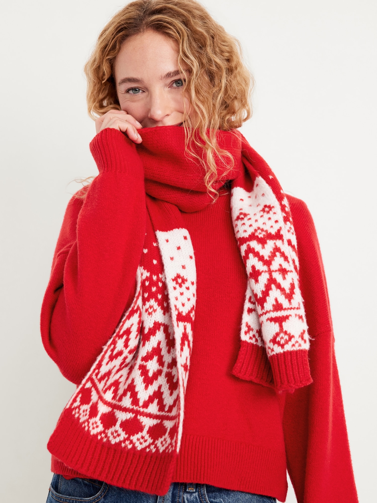 Cozy Scarf - Red