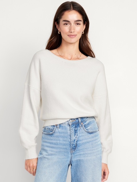 SoSoft Oversized Scoop-Neck Sweater