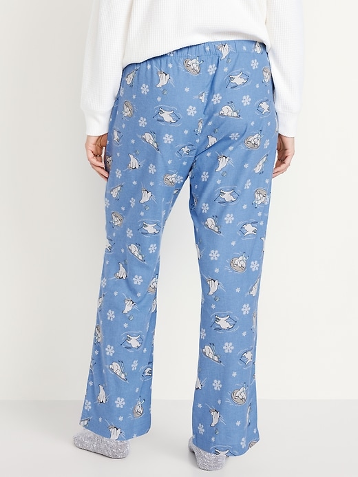 Image number 6 showing, Mid-Rise Printed Flannel Pajama Pants