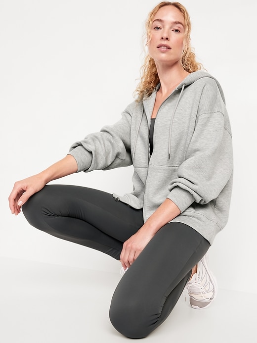 Image number 6 showing, Oversized Bounce Fleece Zip Tunic Hoodie