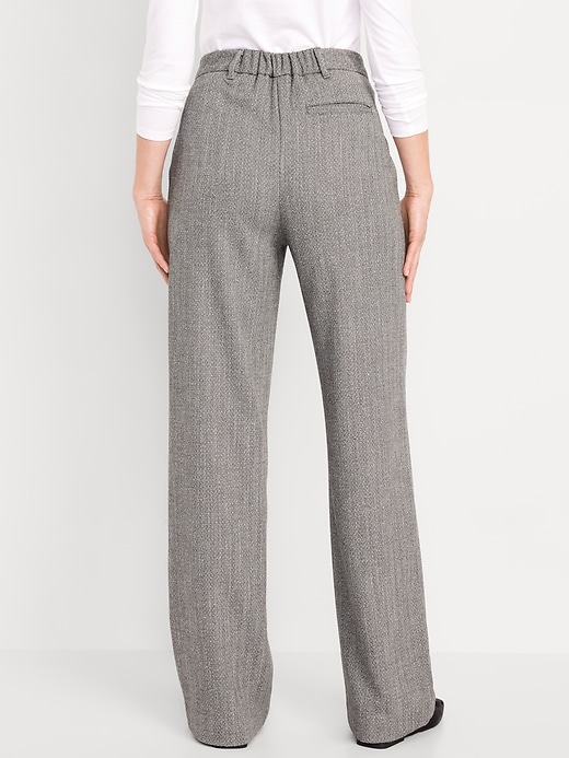 Image number 2 showing, Extra High-Waisted Taylor Wide-Leg Trouser Pants