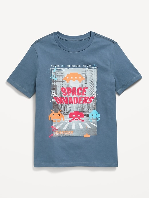 View large product image 1 of 1. Space Invaders™ Gender-Neutral Graphic T-Shirt for Kids