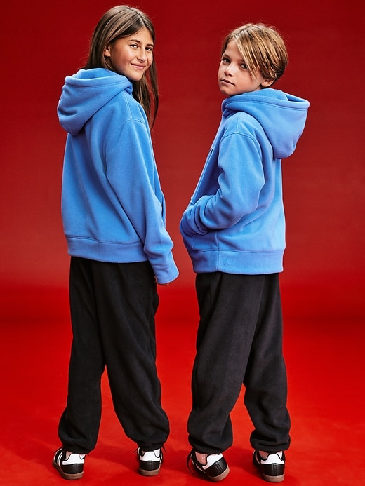 Image number 2 showing, '94 Gender-Neutral Microfleece Logo-Graphic Hoodie for Kids