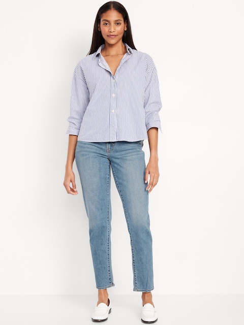 Curvy High-Waisted OG Straight Ankle Jeans - Faded Light Wash