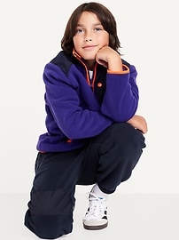 View large product image 3 of 5. Baggy Microfleece Utility Pocket Sweatpants for Boys