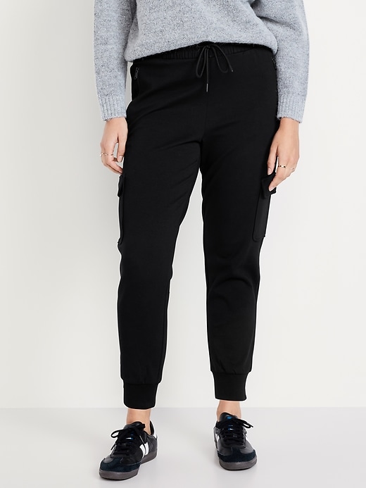 Image number 4 showing, High-Waisted Dynamic Fleece Cargo Joggers