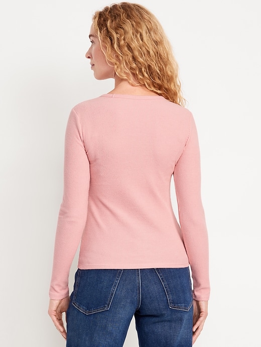 Image number 2 showing, Plush-Knit Long-Sleeve T-Shirt