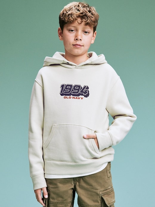 Image number 4 showing, '94 Gender-Neutral Logo-Graphic Hoodie for Kids