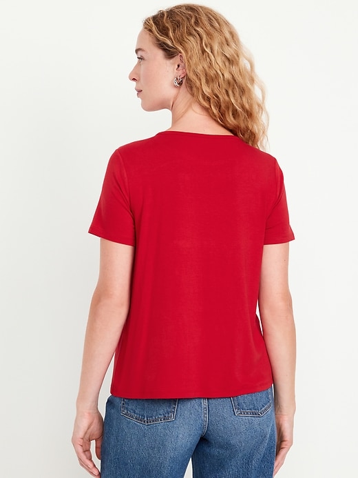 Old navy luxe crew neck tee best sale