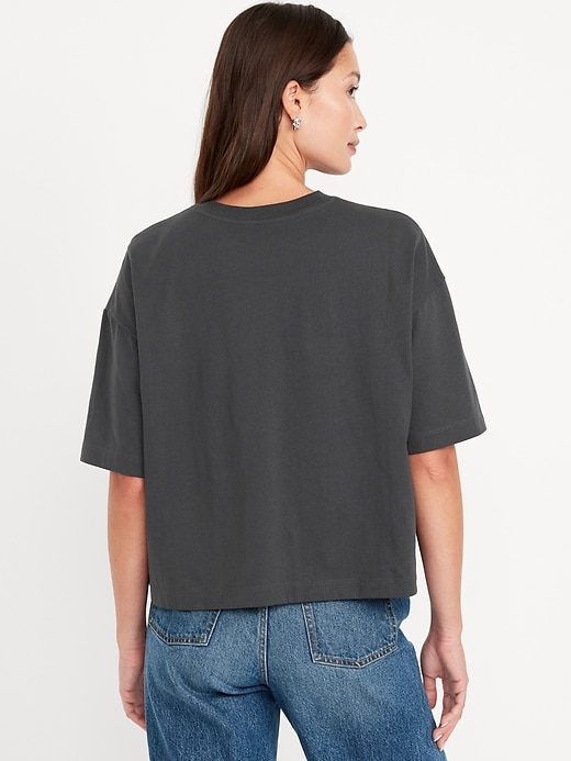 Image number 2 showing, Oversized Crew-Neck Embellished T-Shirt