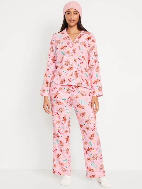 Flannel Pajama Set for Women
