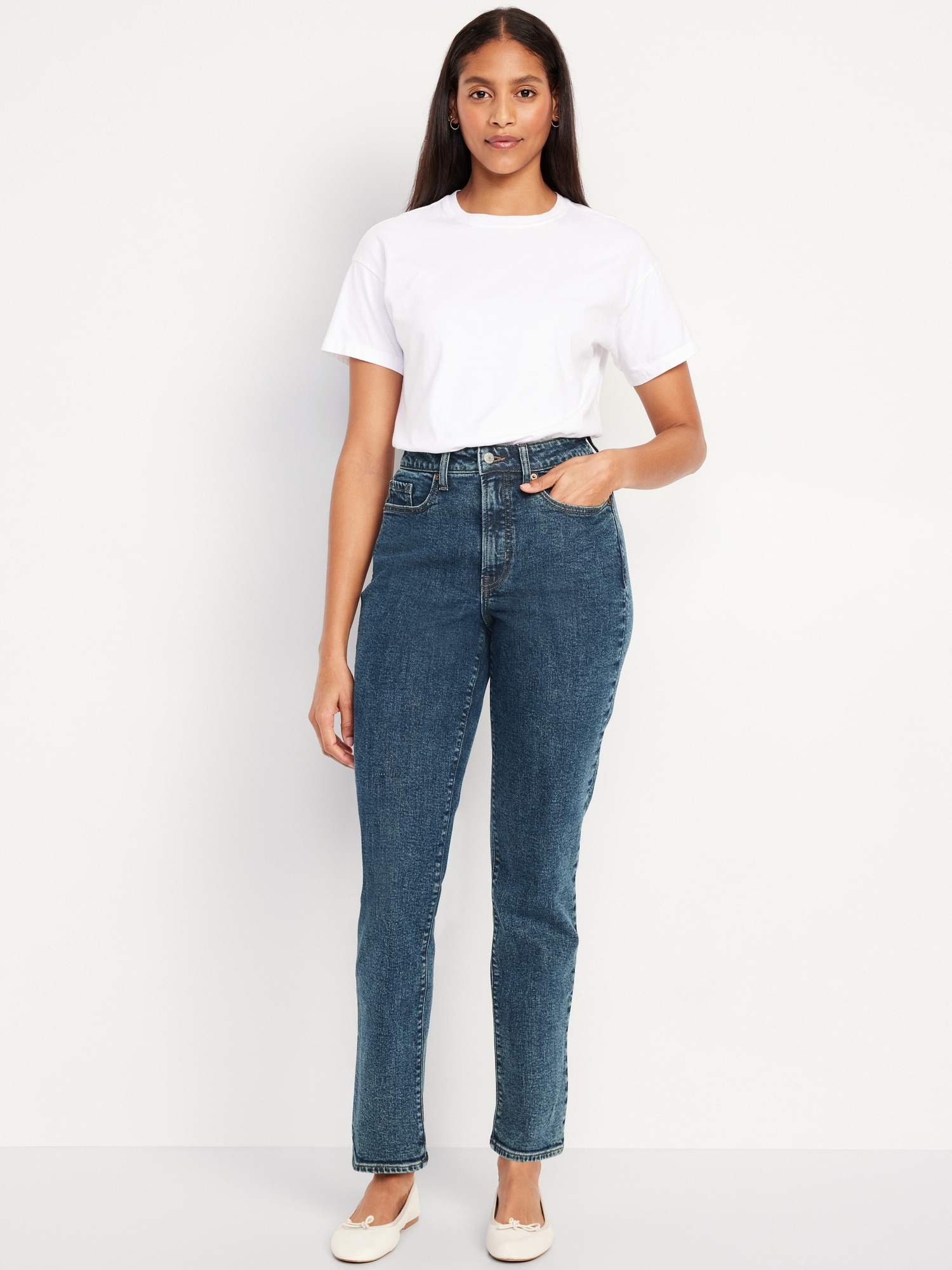 Old navy curvy straight jeans best sale