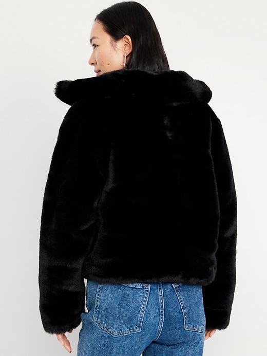 Image number 2 showing, Faux-Fur Zip Jacket