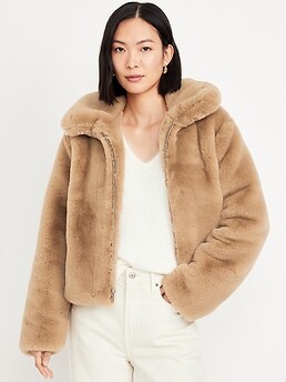 Faux-Fur Zip Jacket | Old Navy
