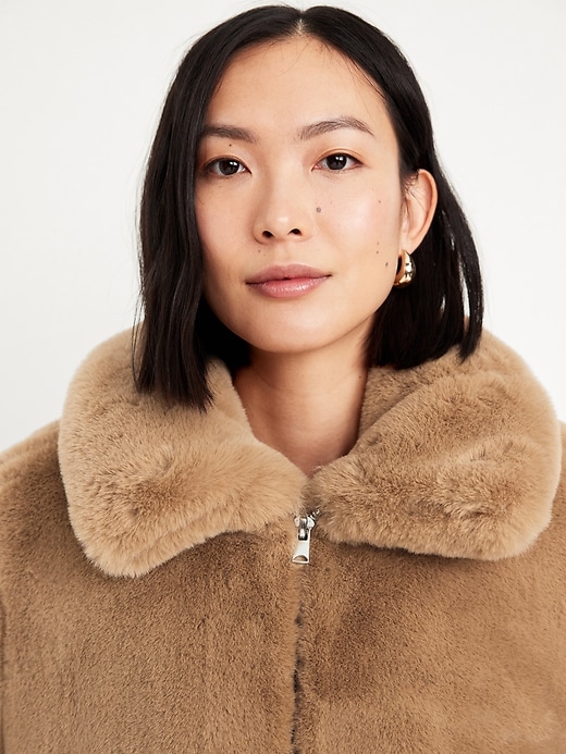 Image number 4 showing, Faux-Fur Zip Jacket