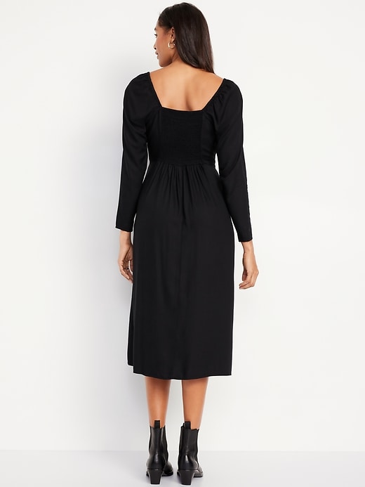 Image number 2 showing, Fit &amp; Flare Crepe Dress