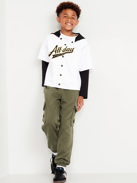 Image number 3 showing, Baggy Cargo Jogger Sweatpants for Boys