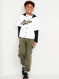 View large product image 3 of 4. Baggy Cargo Jogger Sweatpants for Boys