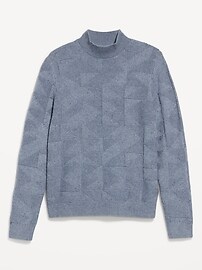 Mock-Neck Neps Sweater