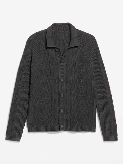 Image number 4 showing, Cable Cardigan Sweater