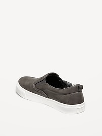 View large product image 4 of 4. Faux-Leather Slip-On Sneakers for Boys