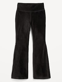 View large product image 4 of 5. High-Waisted Velour Super Flare Leggings for Girls