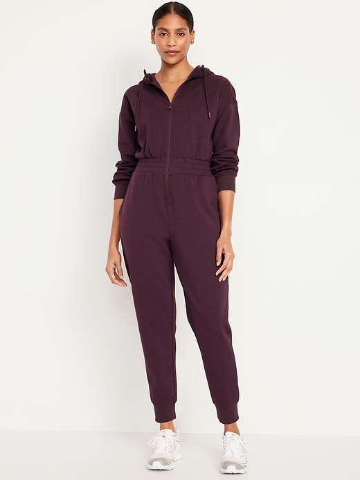 Image number 1 showing, Dynamic Fleece Hooded Jumpsuit