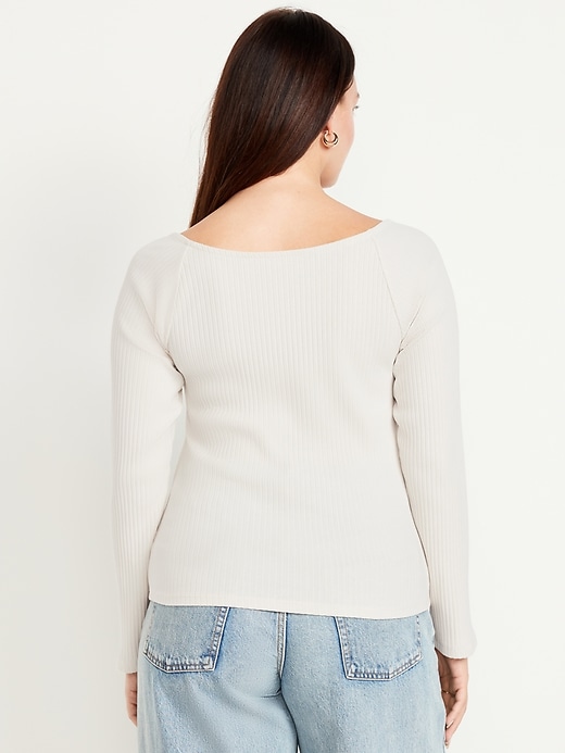 Image number 6 showing, Cinched Rib-Knit Top