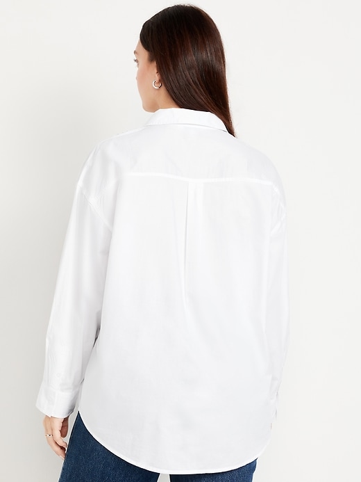 Image number 6 showing, Tuxedo Boyfriend Button-Down Shirt