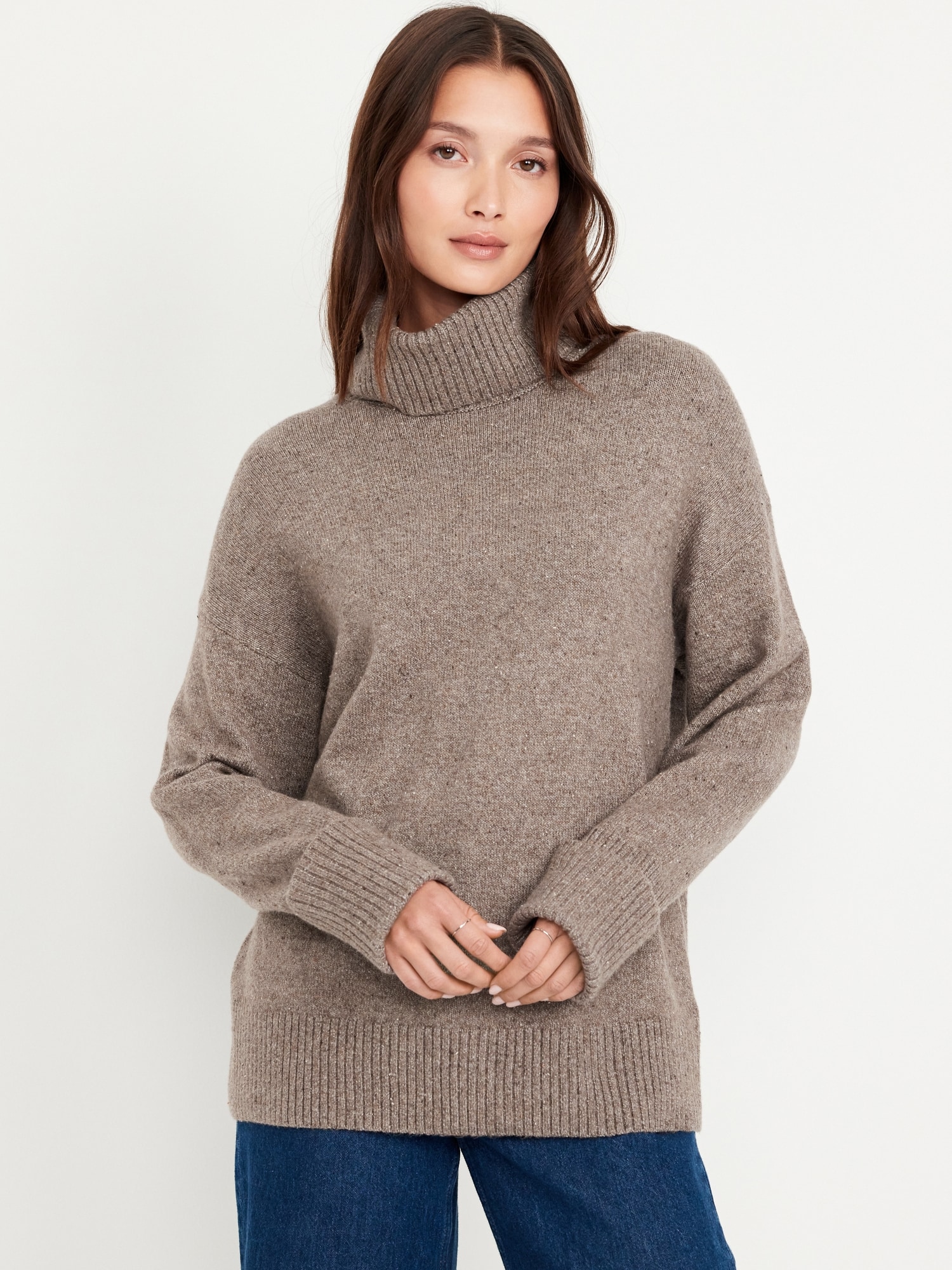 SoSoft Turtleneck Tunic Sweater Old Navy