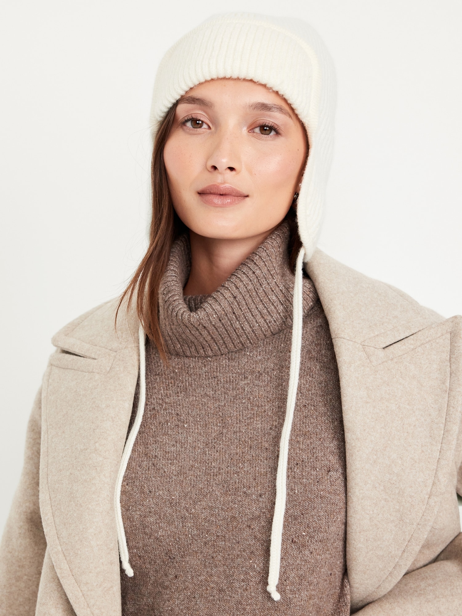 Cozy Ribbed Trapper Hat | Old Navy