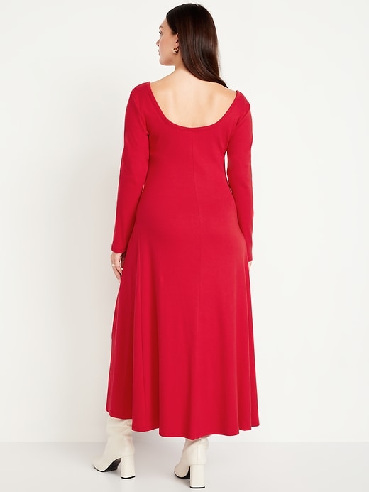 Image number 5 showing, Fit &amp; Flare Ribbed Maxi Dress