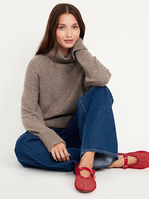 Image number 7 showing, SoSoft Turtleneck Tunic Sweater