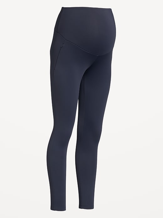 Image number 3 showing, Maternity Full-Panel PowerSoft 7/8 Leggings