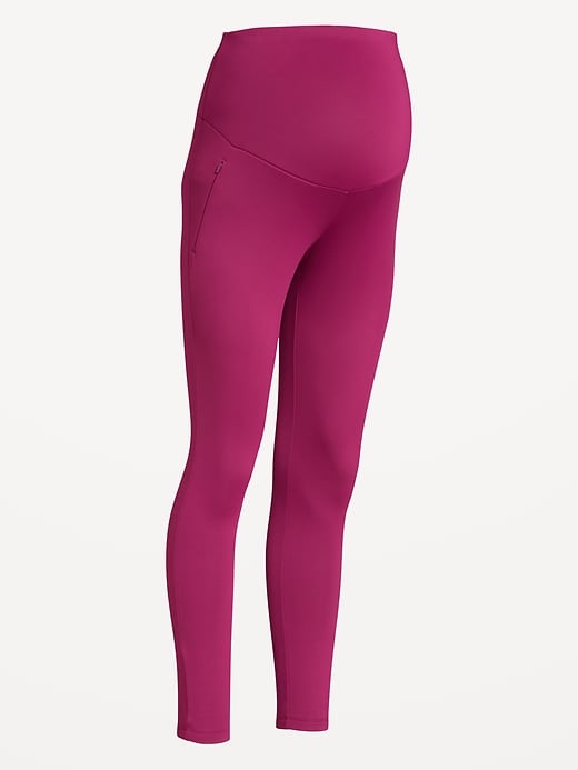 Image number 2 showing, Maternity Full-Panel PowerSoft 7/8 Leggings