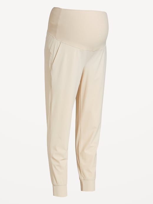 Image number 7 showing, Maternity SleekTech Rollover Waist Joggers