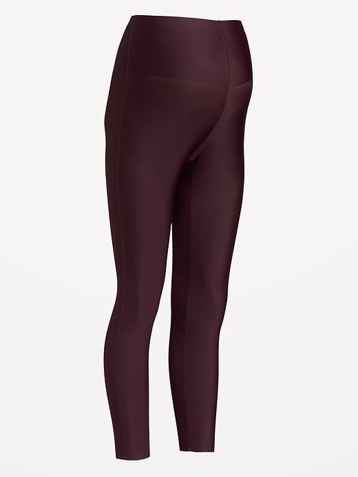 Image number 1 showing, Maternity Full-Panel PowerSoft 7/8 Leggings