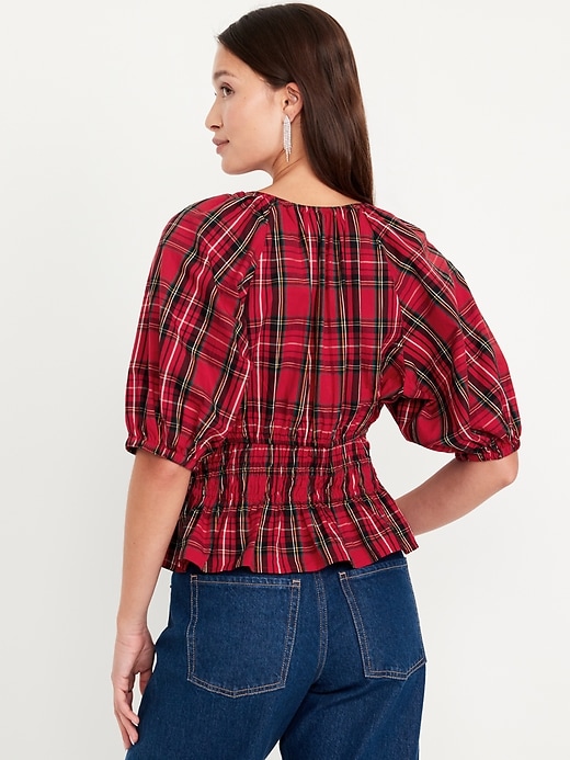 Image number 2 showing, Puff-Sleeve Top