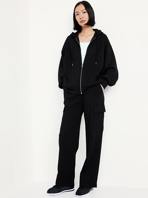 Image number 3 showing, Oversized Bounce Fleece Zip Tunic Hoodie