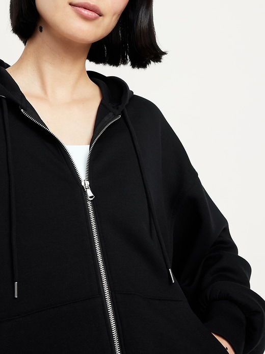 Image number 4 showing, Oversized Bounce Fleece Zip Tunic Hoodie